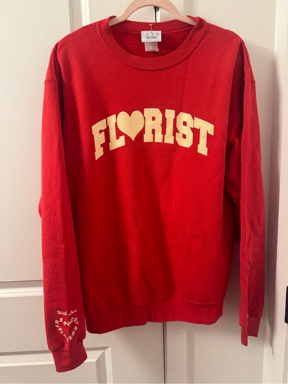 Florist Graphic Crewneck Sweatshirt - fresh cut flowers